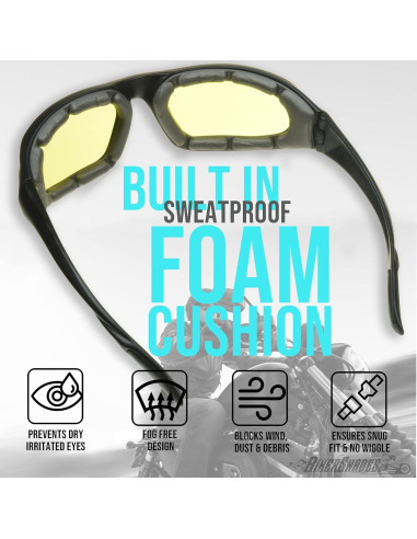 Gafas de Seguridad Bifocales Bikershades con Almohadilla de Espuma