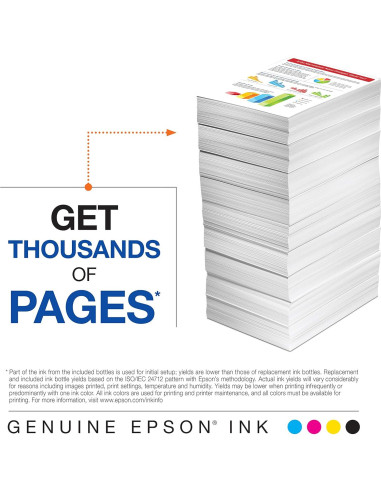 Botella de Tinta Negra Epson 522 EcoTank Ultra Alta Capacidad (Paquete de 2)