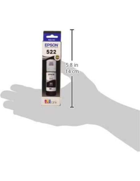 Botella de Tinta Negra Epson 522 EcoTank Ultra Alta Capacidad (Paquete de 2)