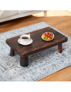 Mesa Baja de Estilo Japonés GZQWDC - Taburete Multifuncional 35x60cm 2