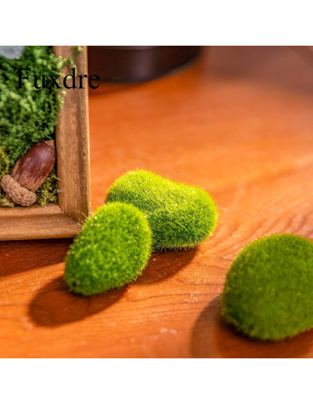 50PCS Bolas de Musgo Falso Fuxdre - 5 Tamaños Decorativos