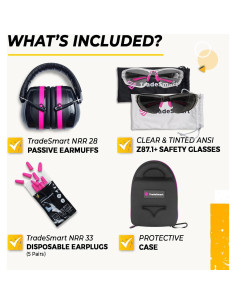 TradeSmart Protección Auditiva y Visual para Tiro - NRR 28 2