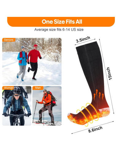 Calcetines Calentados HONGYI XY-9801C Unisex 8 Horas