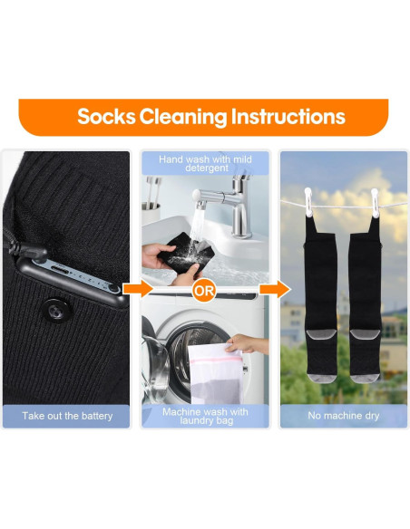 Calcetines Calentados HONGYI XY-9801C Unisex 8 Horas