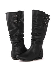 Botas Altas de Moda para Mujer Globalwin 100% Cuero Sintético