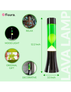 Lámpara de Lava Fisura Magma 40 cm Retro Multicolor 2