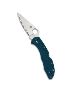 Cuchillo Plegable Spyderco Delica 4 K390 7.37 cm Azul