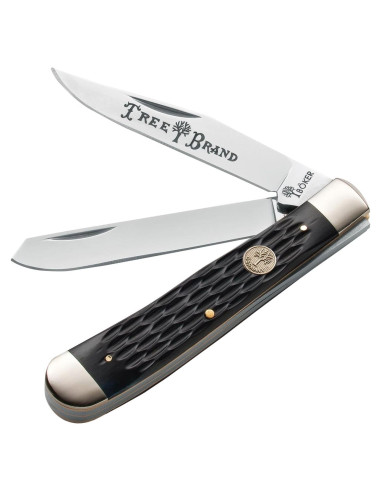 Cuchillo Boker Trapper 2.0 Doble Hoja 8.6 cm Hueso Negro