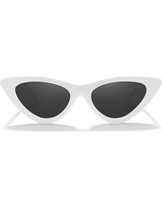 Gafas de sol vintage cateye UV400 para mujeres - Marco blanco 2