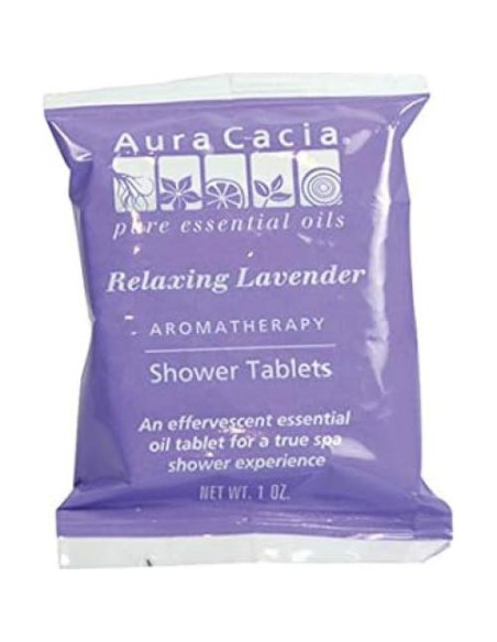 Tabletas de Ducha Relajantes Aura Cacia Lavanda 85g - 3 Unidades