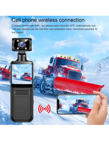 Cámara de Acción 4K Bewinner con Lente Rotatorio 180