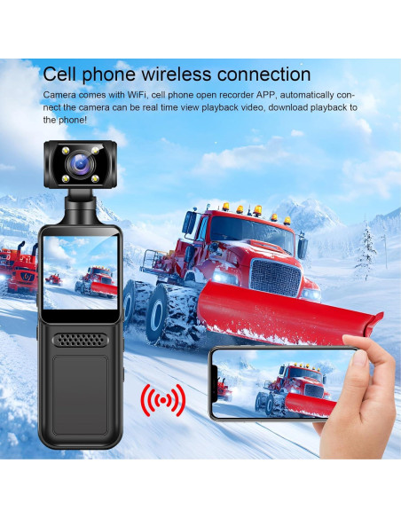 Cámara de Acción 4K Bewinner con Lente Rotatorio 180