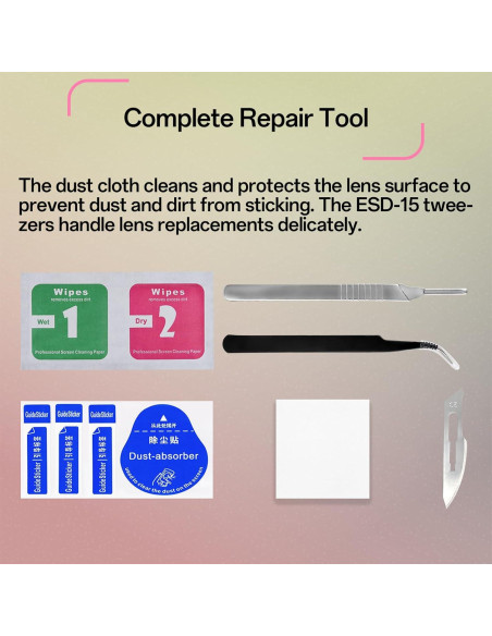 Paquete de 2 lentes de cámara trasera BESJMYT para S22 Ultra