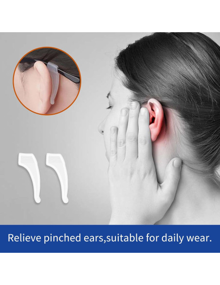 Ganchos Antideslizantes para Gafas de Oído - Silicona 6 Pzas