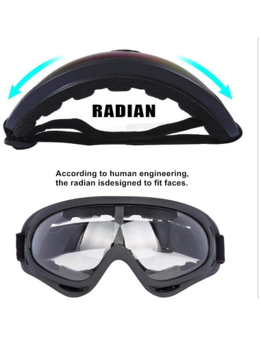 Gafas de Motocicleta LJDJ - Paquete de 2 - UV400