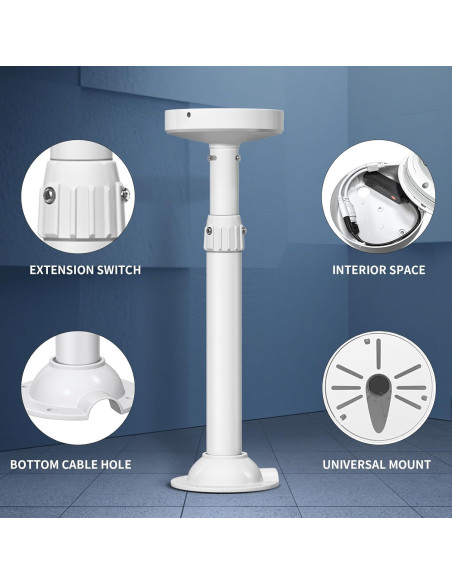 Soporte Extensible para Cámara de Seguridad ZT-NET 30-60 cm