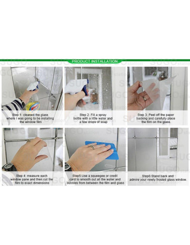 Película de Tintado de Ventanas Sugo 0.91x15.24m Unidireccional