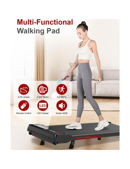 Caminadora Gywowken T3 Bajo Escritorio 136 KG Inclinación 5%