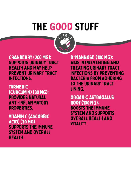 Suplemento de Arándano para Vejiga y Riñón de Perros y Gatos - 120g