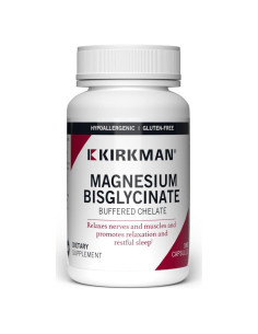 Quelato de Bisglicinato de Magnesio Kirkman 180 Cápsulas - Relajación