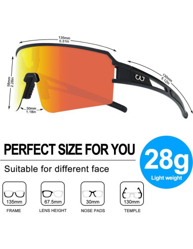 Gafas de Ciclismo AVV Polarizadas UV400 para Deportes