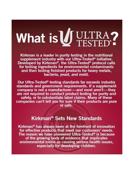 Quelato de Bisglicinato de Magnesio Kirkman 180 Cápsulas - Relajación