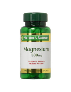 Magnesio Nature's Bounty 500mg 200 Tabletas Total