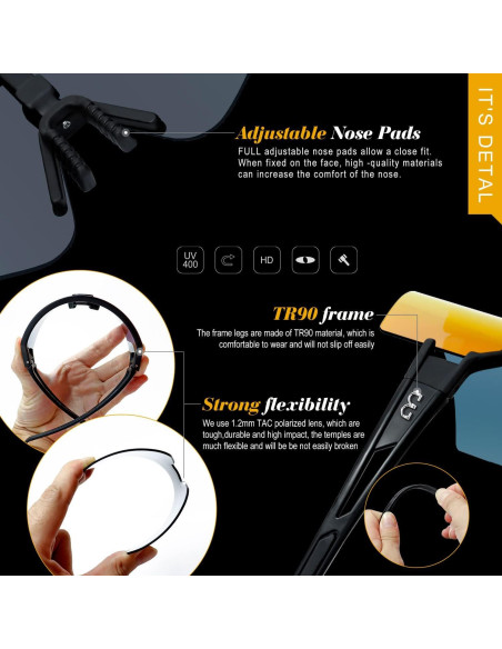 Gafas de Ciclismo AVV Polarizadas UV400 para Deportes