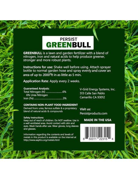 Fertilizante Líquido para Césped Persist Green Bull 3.63kg