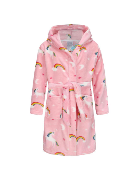 Bata de Felpa para Niños Angell 3-4T con Capucha y Bolsillos