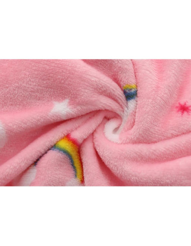 Bata de Felpa para Niños Angell 3-4T con Capucha y Bolsillos