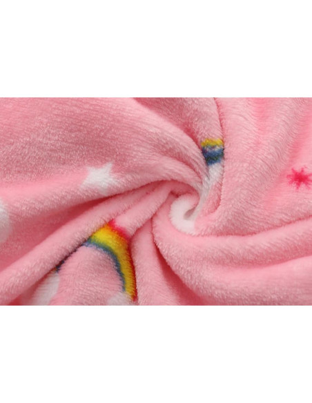 Bata de Felpa para Niños Angell 3-4T con Capucha y Bolsillos