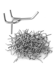 Ganchos de Metal JMIATRY 100 Pcs para Tablero Perforado 5.08 cm