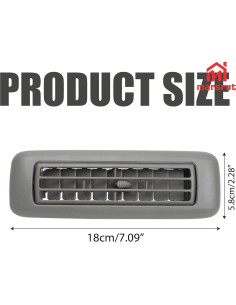 Rejilla de Ventilación de Aire Acondicionado Marsrut para Toyota Highlander 2007-2014, Color Gris 2