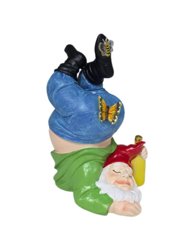 Esconde Llave de Jardín Melnixia Gnome Patriótico Resina