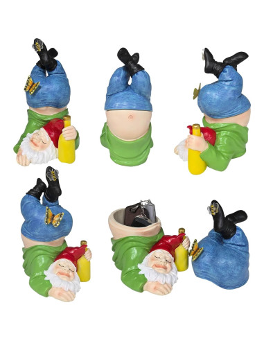 Esconde Llave de Jardín Melnixia Gnome Patriótico Resina