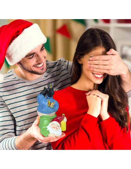 Esconde Llave de Jardín Melnixia Gnome Patriótico Resina