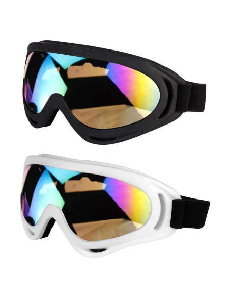 Gafas de esquí LJDJ - Pack de 2 - Protección UV y viento