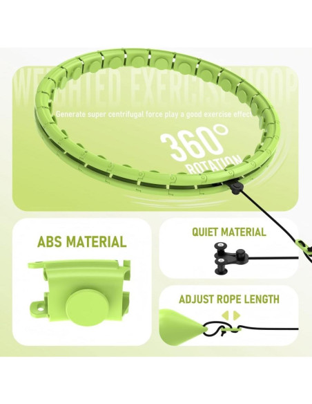 Aro de Hula JKSHMYT para Ejercicio y Pérdida de Peso 61cm