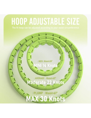 Aro de Hula JKSHMYT para Ejercicio y Pérdida de Peso 61cm