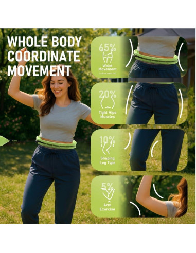 Aro de Hula JKSHMYT para Ejercicio y Pérdida de Peso 61cm