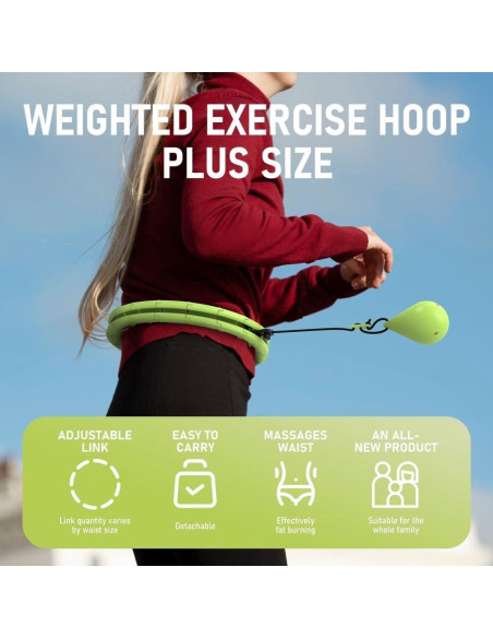 Aro de Hula JKSHMYT para Ejercicio y Pérdida de Peso 61cm