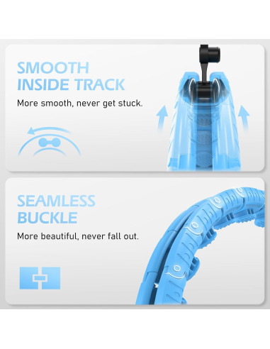 Aro de Hula Ponderado JLoibao D5 Ajustable 142-168 cm