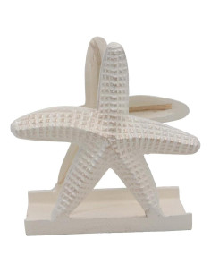 Soporte de Servilletas de Metal El Mago del Metal Blanco Mar