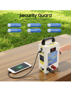 Generador de Manivela HZOPUTLH 15600mAh Carga Manual Emergencia 2