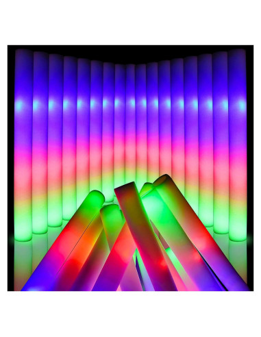 220 Bastones de Luz de Espuma LED Wellent para Fiestas