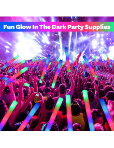 220 Bastones de Luz de Espuma LED Wellent para Fiestas 2