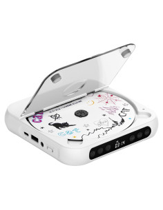 Reproductor de CD portátil ENVYCLOUD 918 Bluetooth recargable