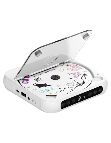 Reproductor de CD portátil ENVYCLOUD 918 Bluetooth recargable