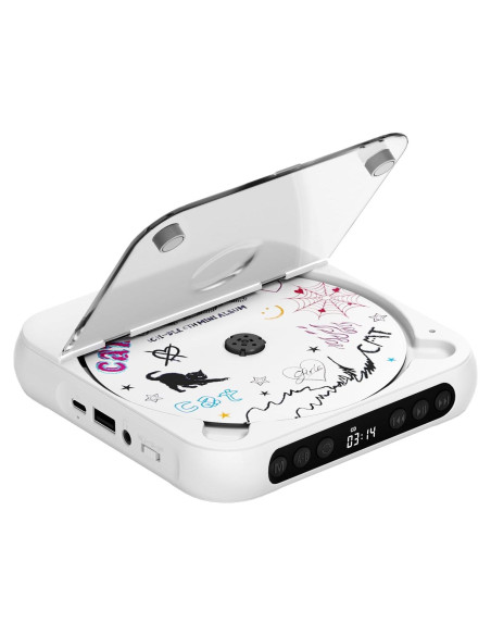 Reproductor de CD portátil ENVYCLOUD 918 Bluetooth recargable